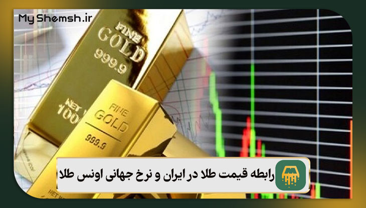 رابطه قیمت طلا در ایران و نرخ جهانی اونس طلا
