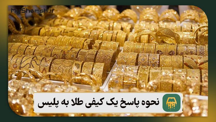 نحوه پاسخ یک کیفی طلا به پلیس