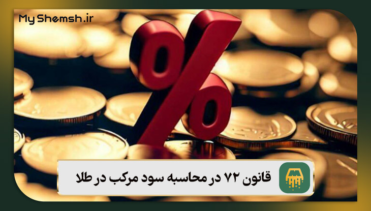 قانون ۷۲ در محاسبه سود مرکب در طلا