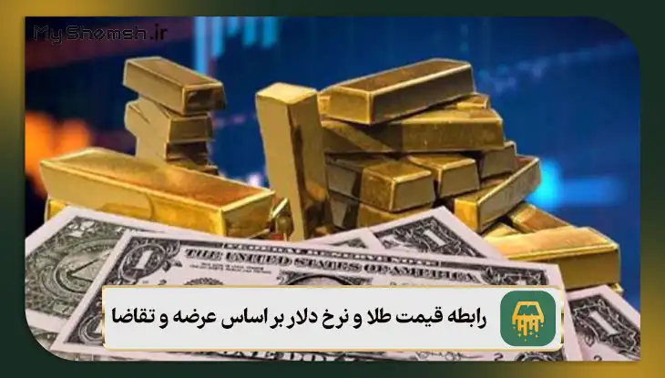 رابطه قیمت طلا و نرخ دلار بر اساس عرضه و تقاضا