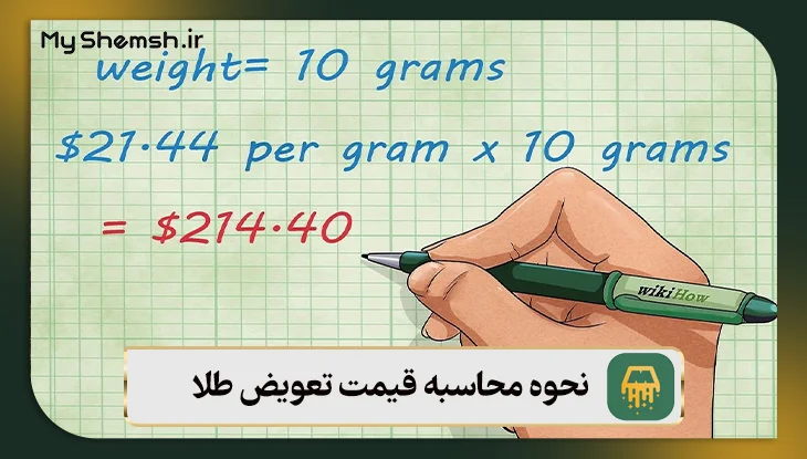 نحوه محاسبه قیمت تعویض طلا