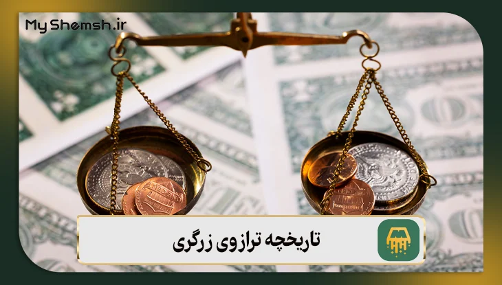 تاریخچه ترازوی زرگری